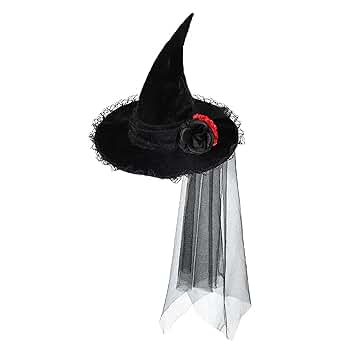 Amazon.co.jp: [IPENNYE] ハロウィン ベロア調 魔女の帽子 頭